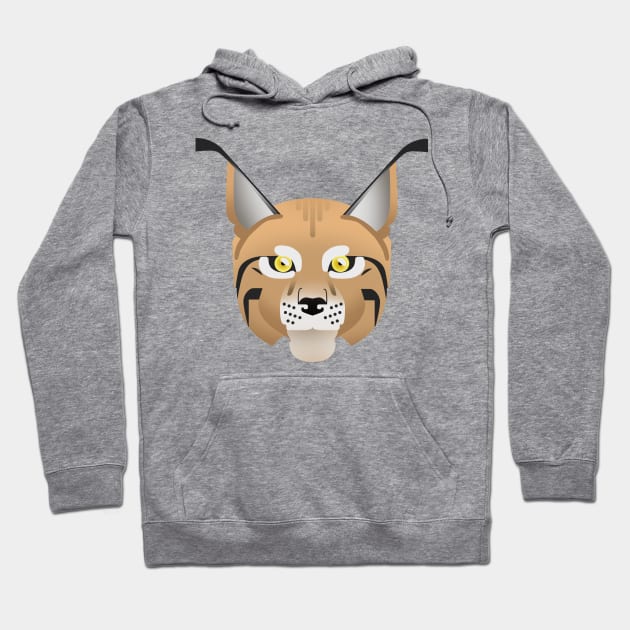 Eurasian lynx portrait Hoodie by Aline Eg